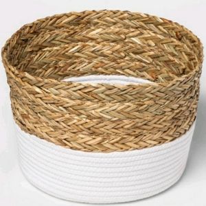 New Threshold Round Braided Basket Matgrass Rope